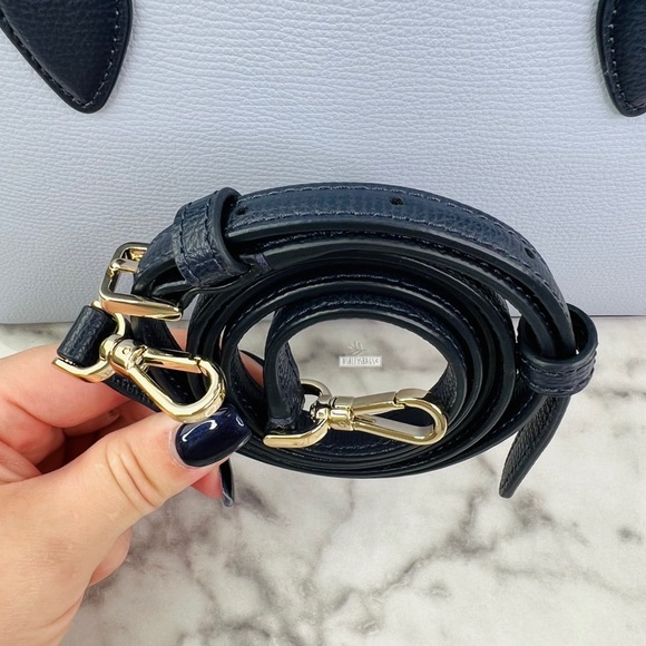 Kate Spade Darcy Colorblock Small Satchel Crossbody In Pale Hydra Blue - Picture 10 of 11